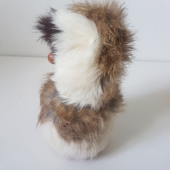 Vintage Wood Inuit Doll with Fur Raymond Bourbeau Handmade - Picture 5 of 14